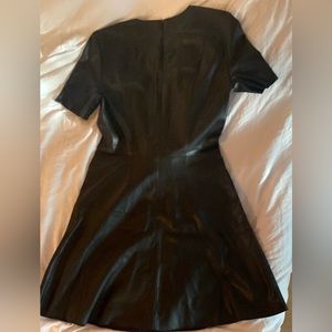 Faux Leather Dress